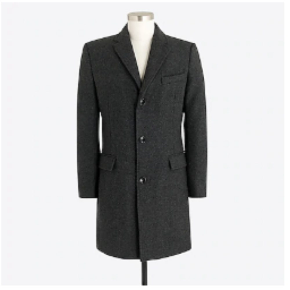 NWT J.Crew Gray Wool Top Coat